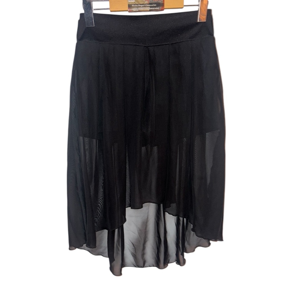 Black Mesh Asymetrical Skort 🖤🖤🖤